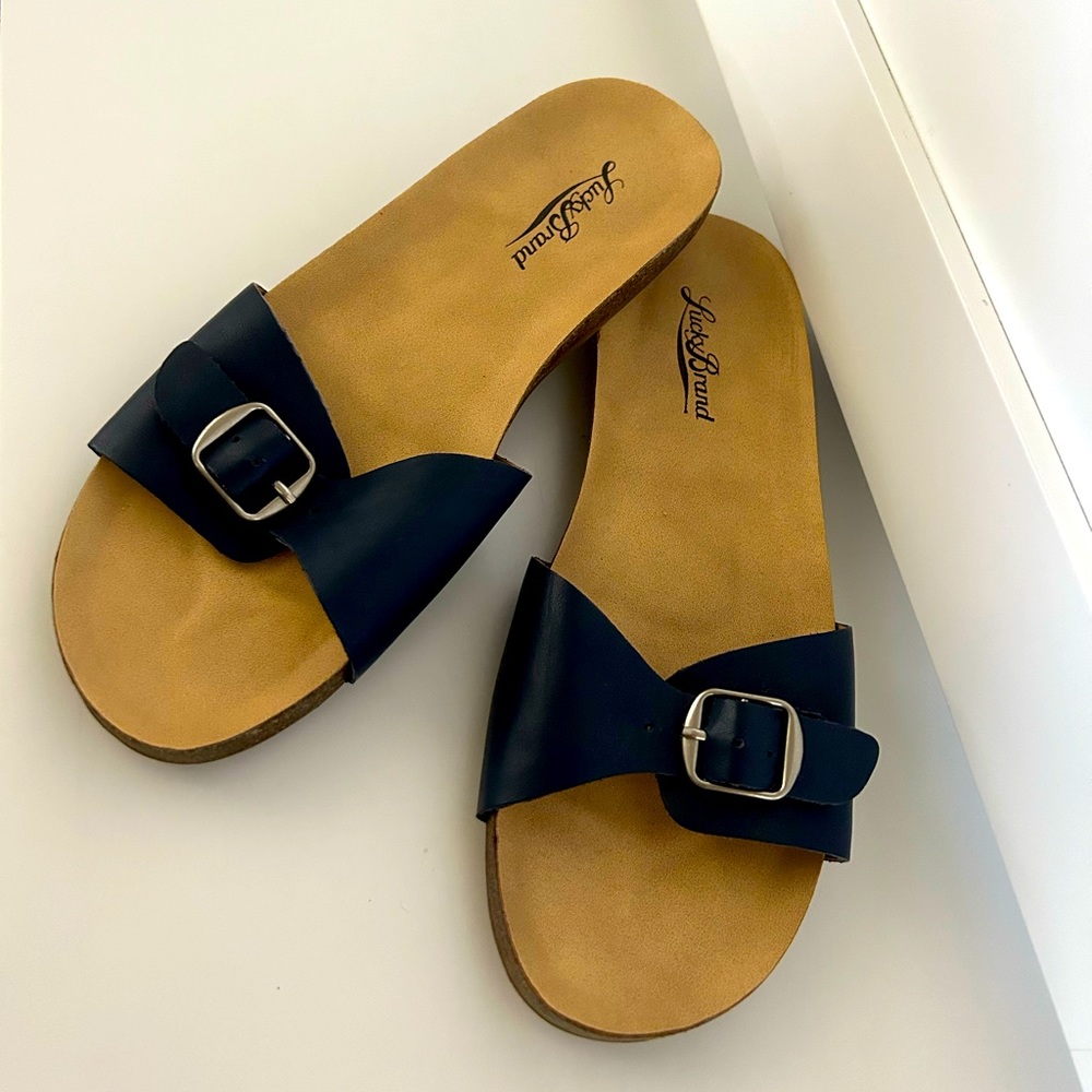 Lucky Brand blue sandals. Size 6. Great condition